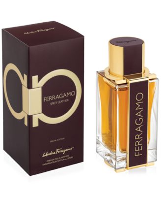 Salvatore Ferragamo Men's Spicy Leather Parfum Spray, 3.4 oz. - Macy's