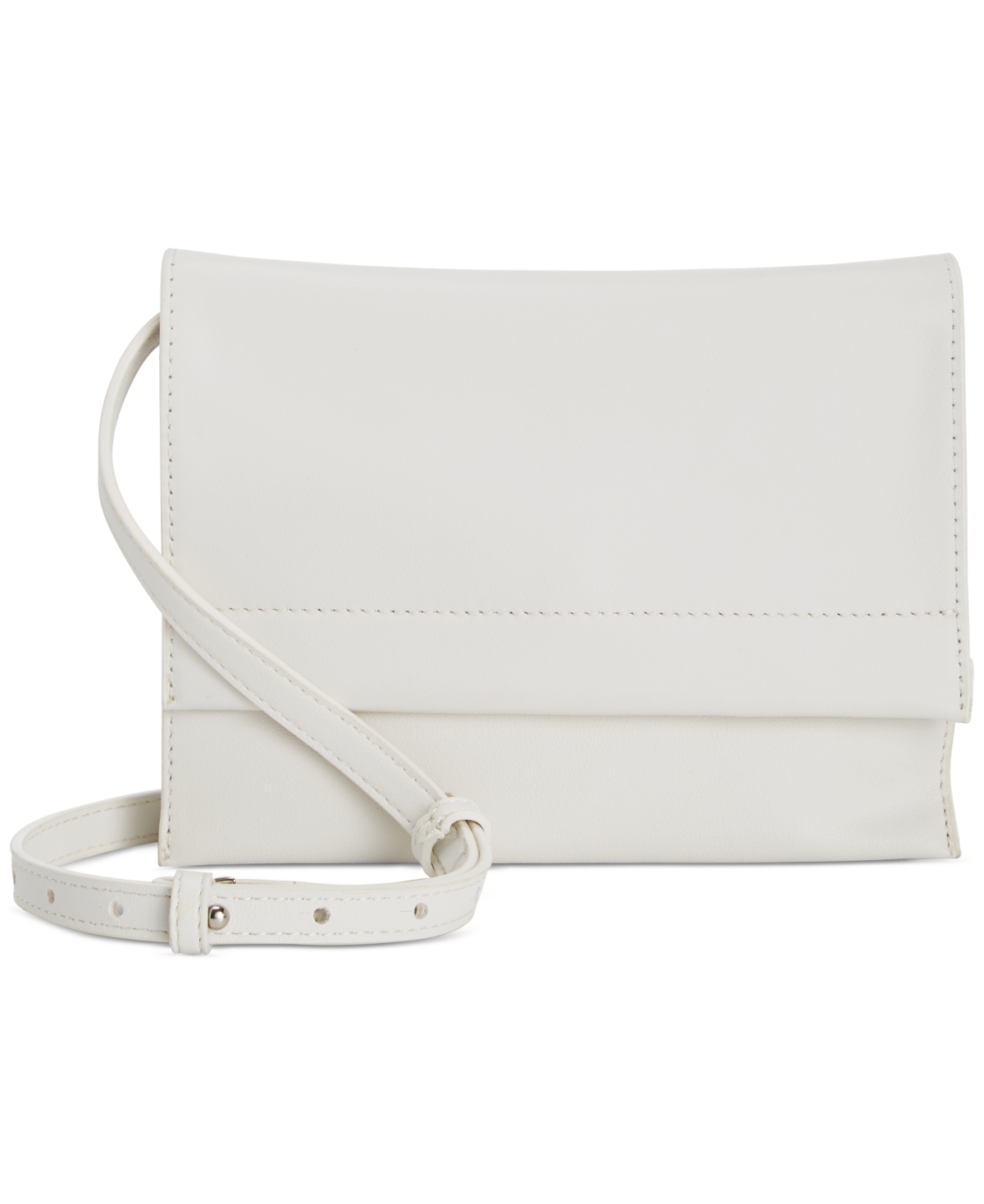 Nappa Flap Crossbody, Exclusively at Macy's - White