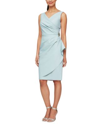 Alex Evenings - Embellished Ruched Sheath Dress