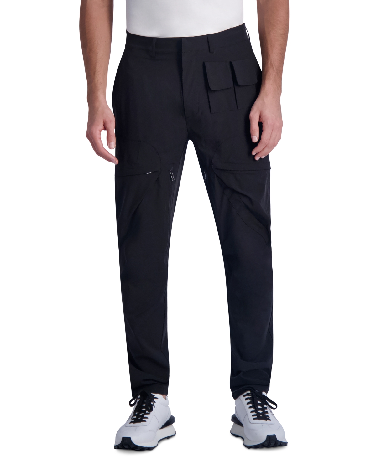 Men's Slim Fit Cargo Pants - Black