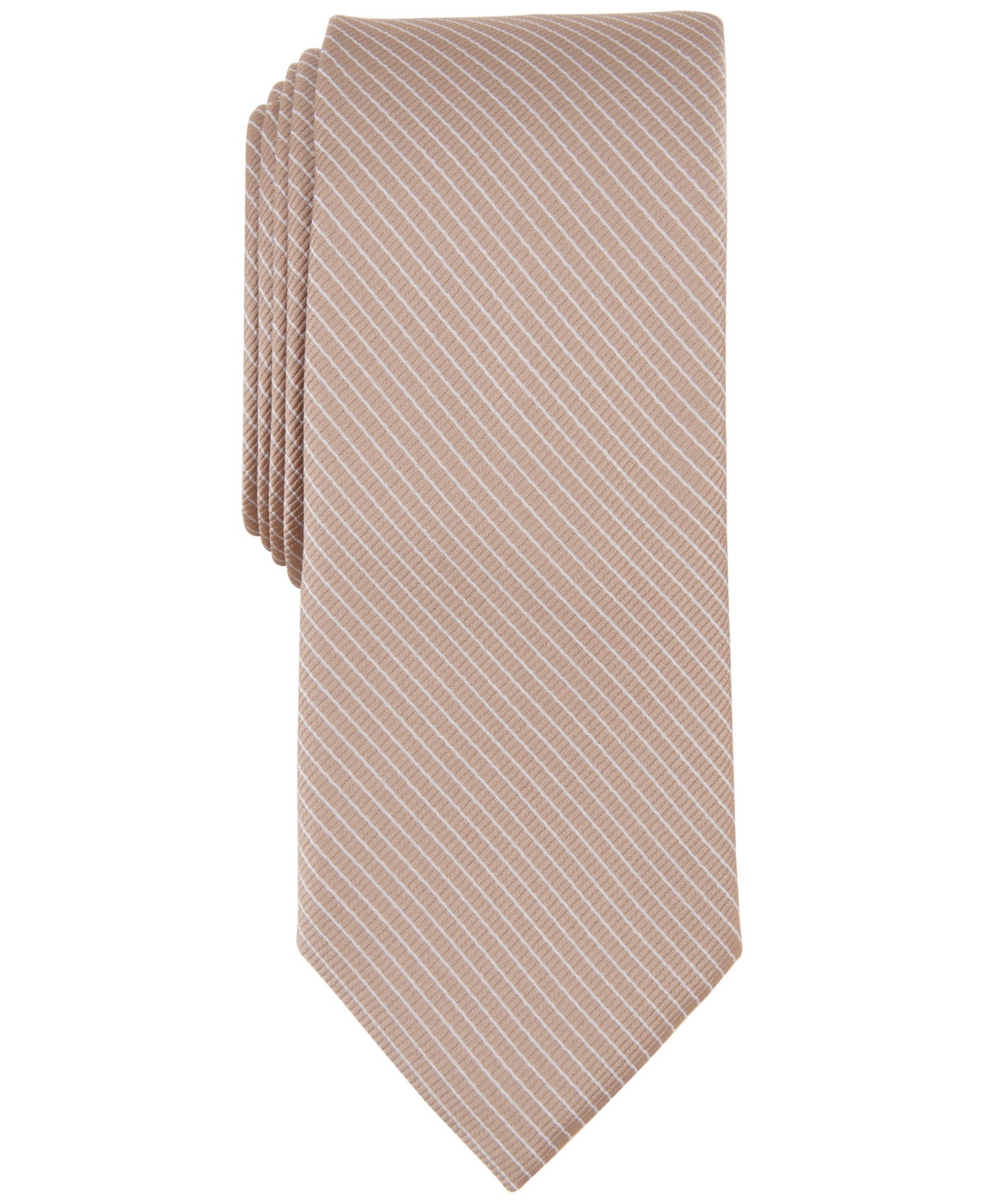Bar Iii Men's Weston Stripe Tie, Created For Macy's In Taupe