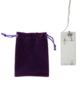 21" H Lighted Mardi Gras Fleur-De-Lis Berry Table Tree