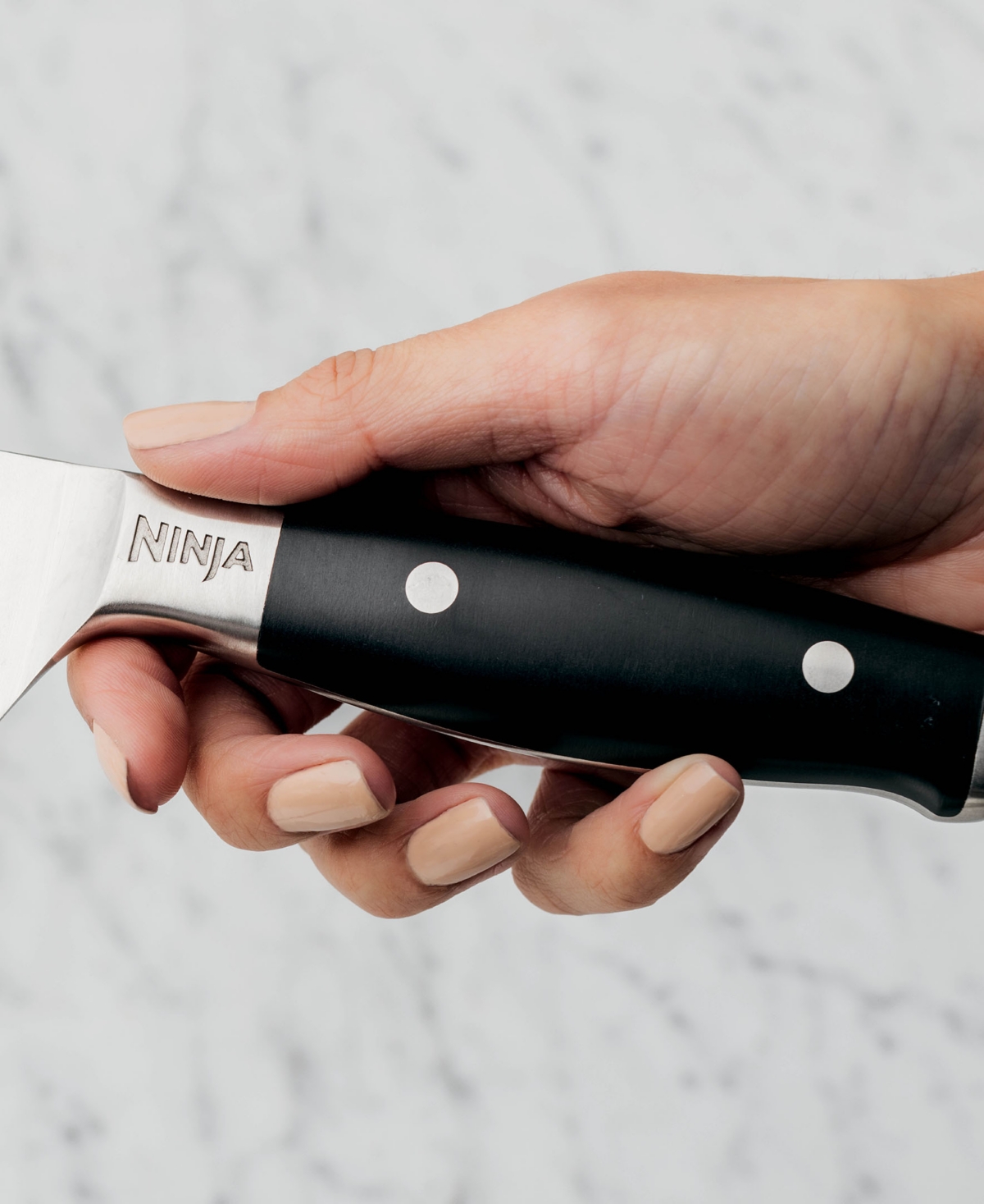 Shop Ninja Foodi Neverdull German Stainless Steel Premium System 3-piece Chef Knife, Utility Knife Paring Knife In Black