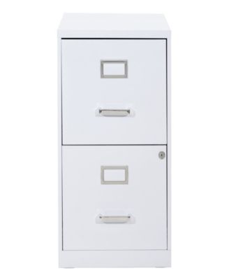 Office Star 23.5" 2 Drawer Locking Metal File Cabinet
