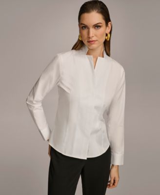 Macys womens shops white dress shirt