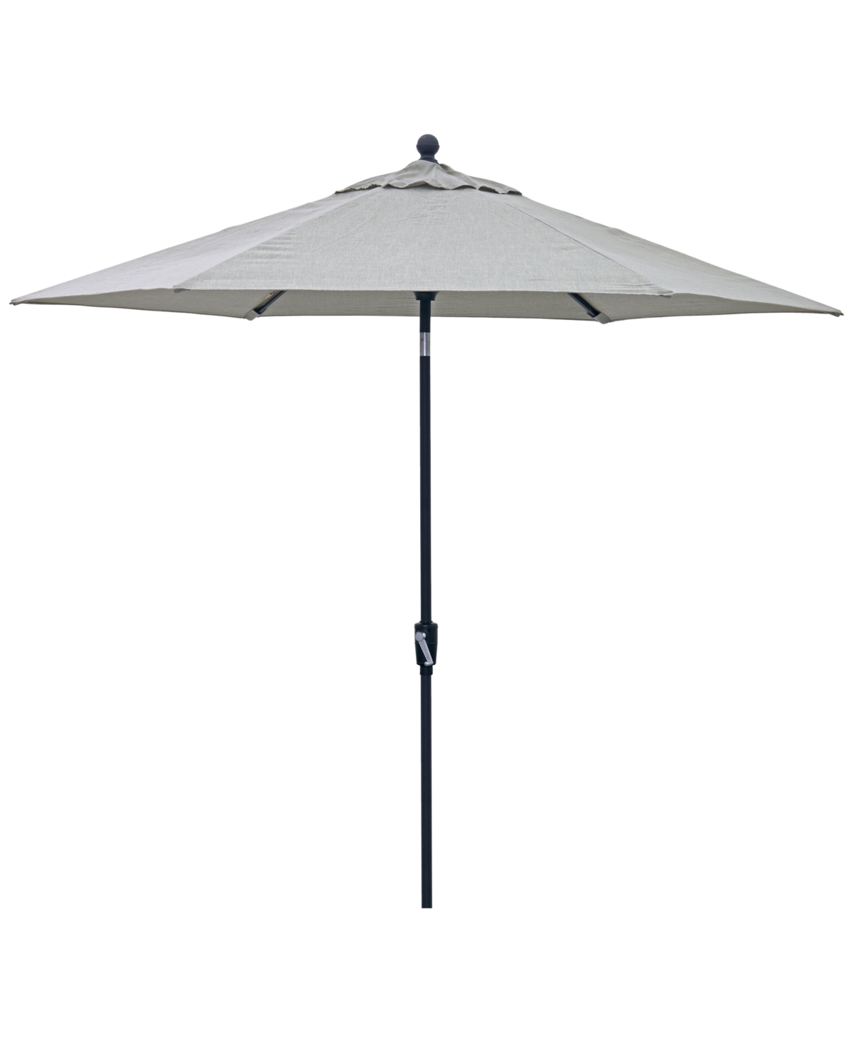 Agio Wythburn Mix And Match Fabric 9' Auto Tilt Umbrella In Oyster Light Grey,bronze Finish