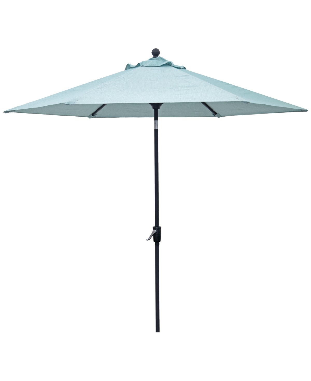 Agio Wythburn Mix And Match Fabric 9' Auto Tilt Umbrella In Spa Light Blue,bronze Finish
