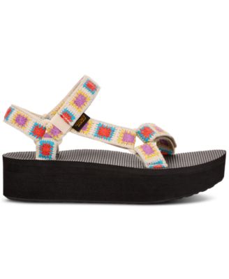 Teva Flatform Universal Crocheted Sandals