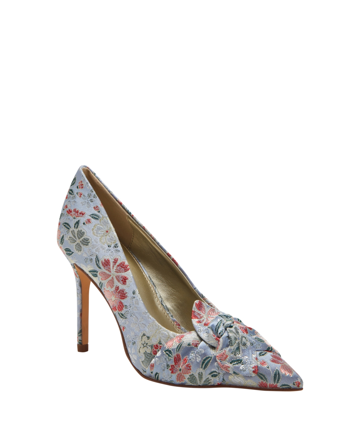 Shop Katy Perry Women's Revival Bow Pointed Toe Pumps In Blue Multi