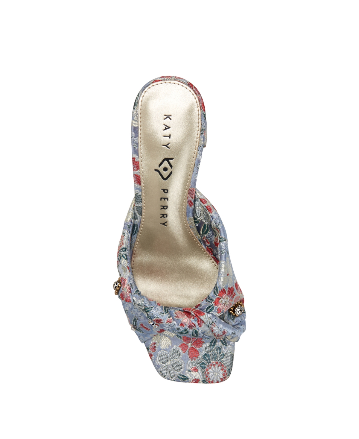 Shop Katy Perry Women's The Tooliped Twisted Slip-on Sandals In Blue Multi