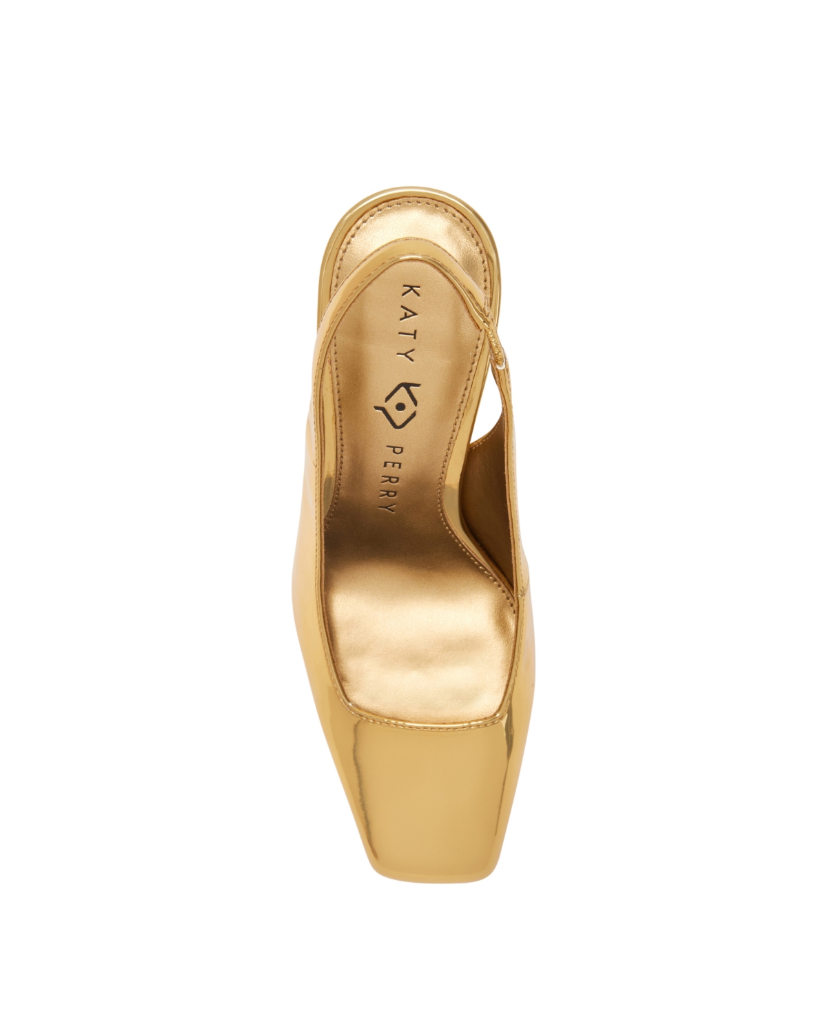 Katy Perry Women's The Hollow Heel Sling Back Pumps - Gold- Polyurethane, Polyester