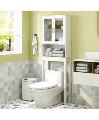 Over the Toilet Bathroom Storage Cabinet with Adjustable Shelf