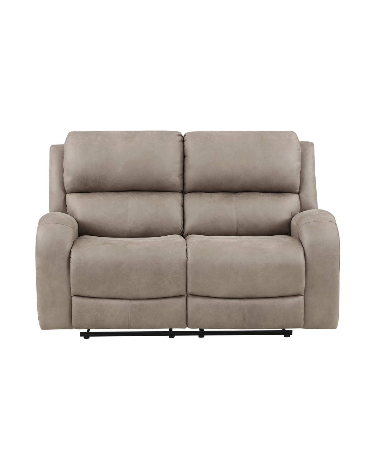 Homelegance White Label Aubrey 62" Double Reclining Love Seat In Brown