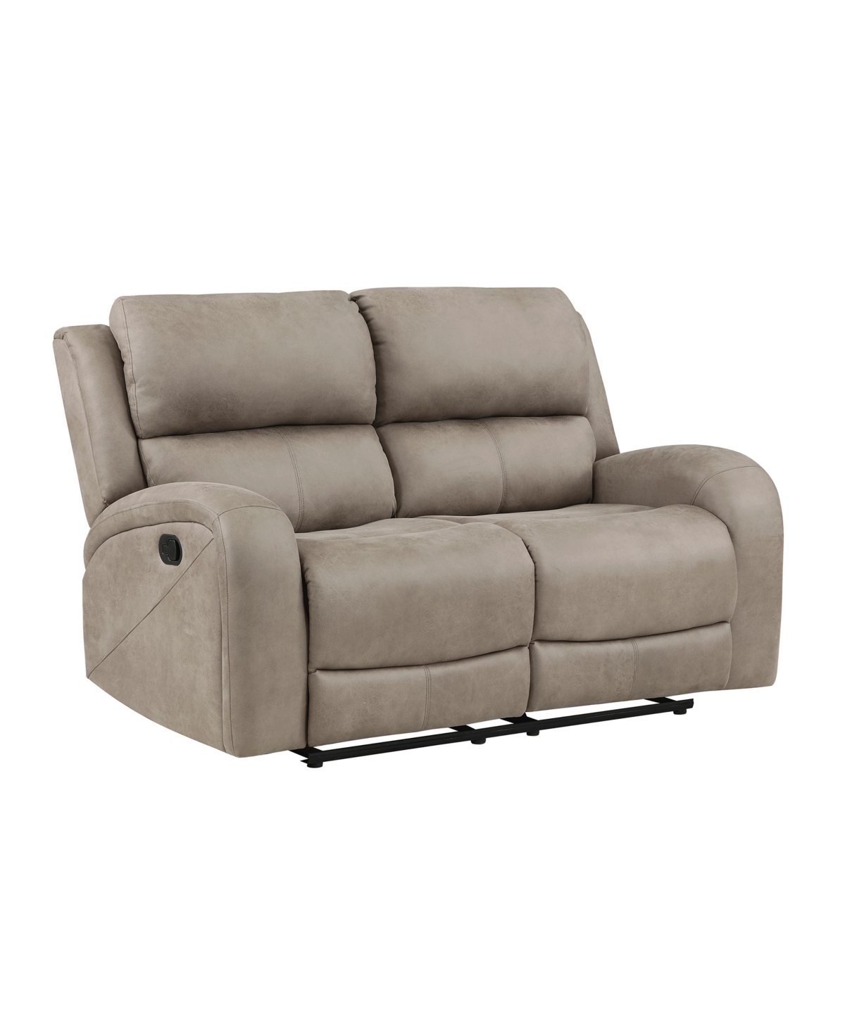 Homelegance White Label Aubrey 62" Double Reclining Love Seat In Brown