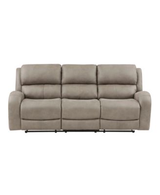 White Label Aubrey 85" Double Reclining Sofa