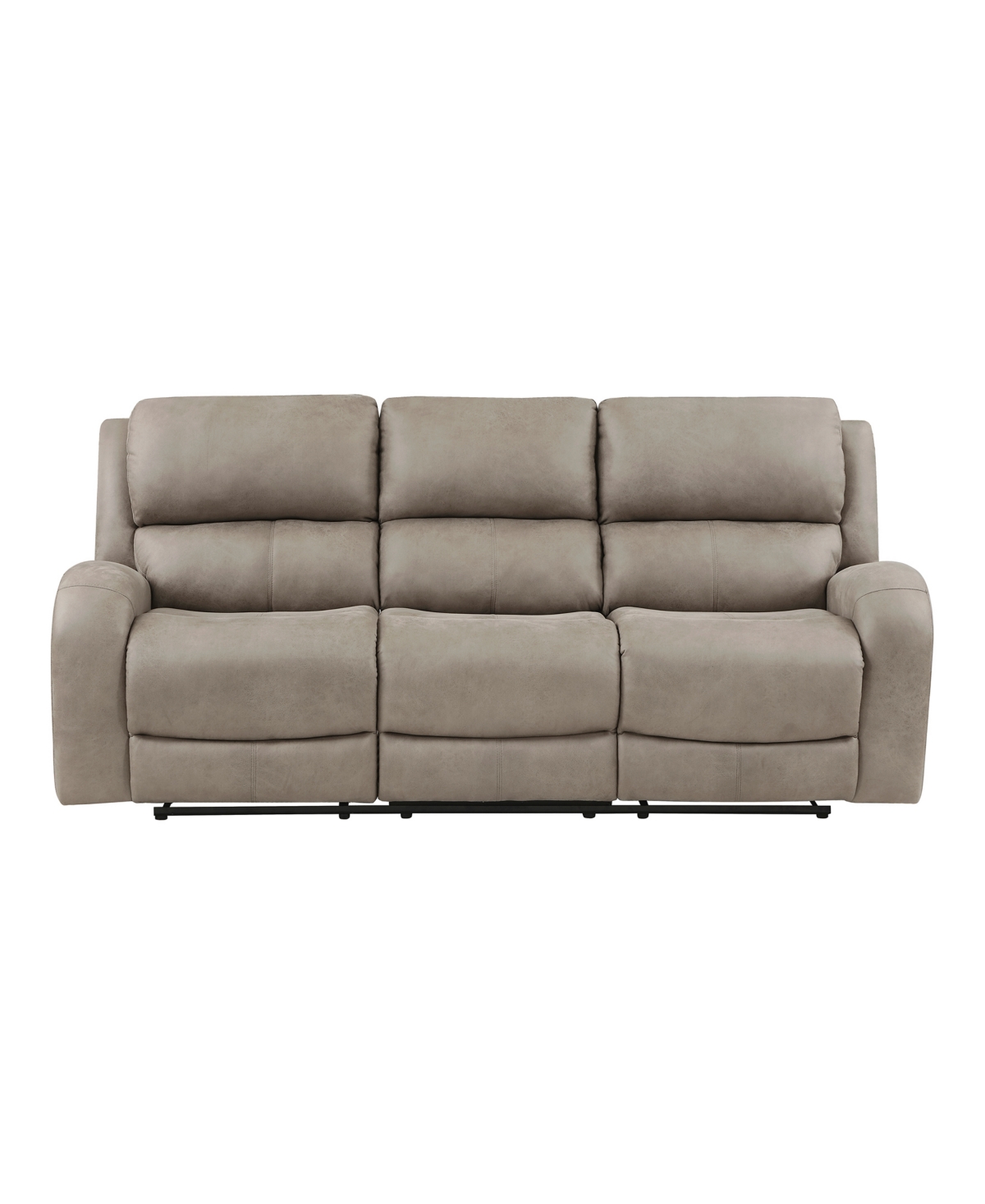 Shop Homelegance White Label Aubrey 85" Double Reclining Sofa In Brown