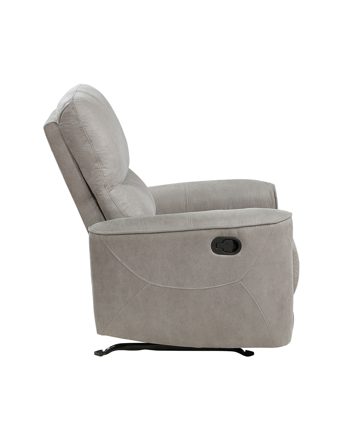 Shop Homelegance White Label Hankins 36" Rocker Reclining Chair In Gray