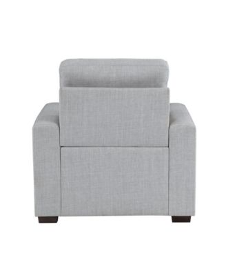 White Label Bonita 38" Chair with Pull-Out Ottoman