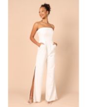 Macys womens white jumpsuits shop
