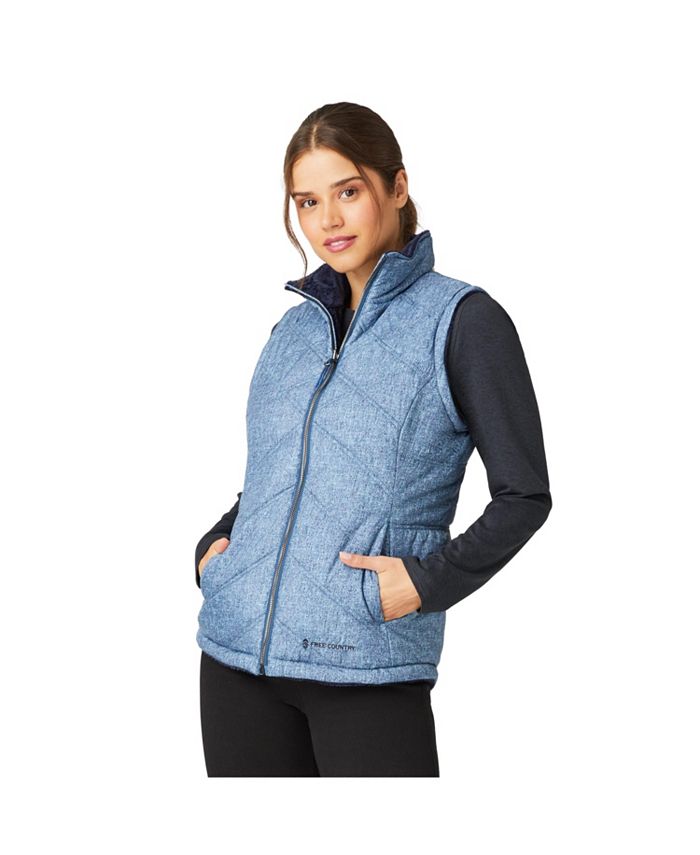 Free Country Women's Freecycle Cloud Lite Reversible Vest Macy's