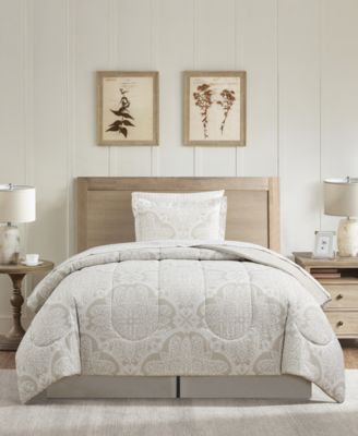 Neutral Damask 8-Pc. Comforter Set