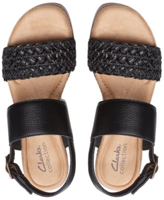 Seannah Step Woven Strap Clog-Style Platform Sandals 