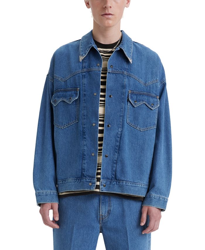 Men s Denim Western Trucker Jacket