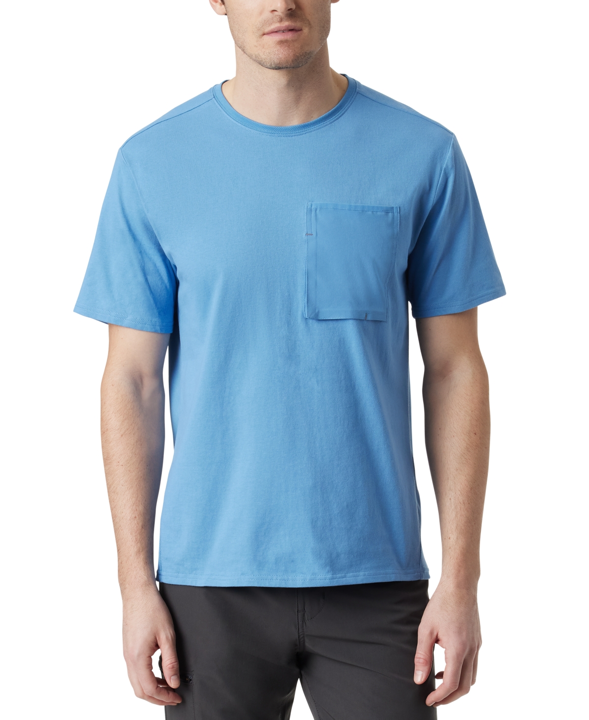Shop Bass Outdoor Men's Short-sleeve Pocket T-shirt In Blue Jasper
