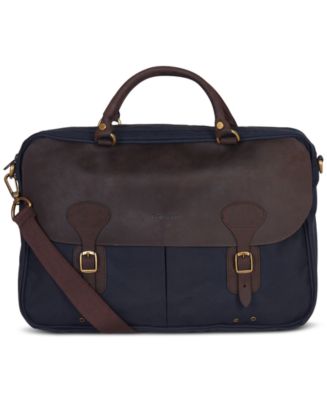 Barbour Men s Waxed Cotton Briefcase Macy s