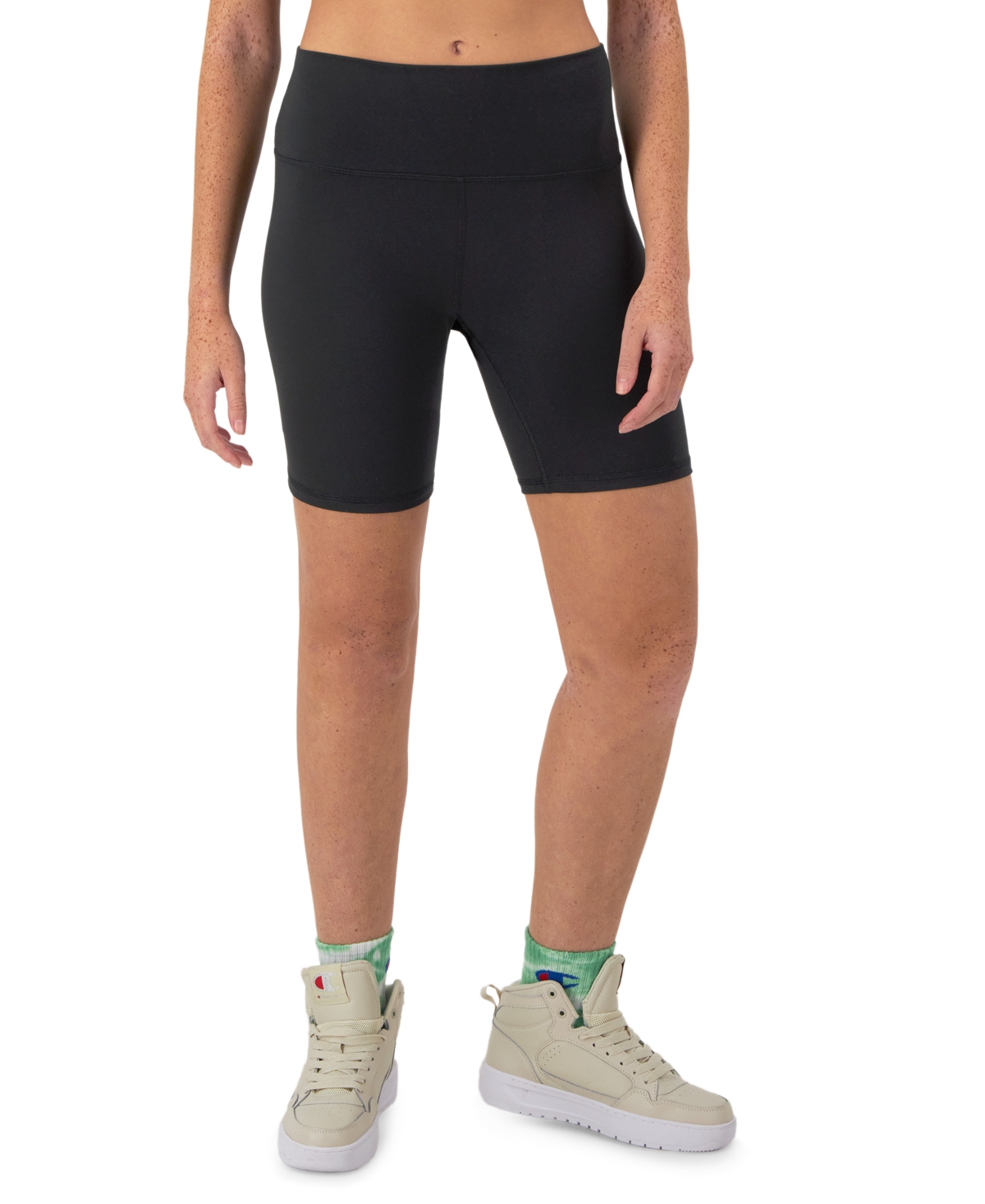Champion Women's Soft Touch High-rise Bike Shorts In Black