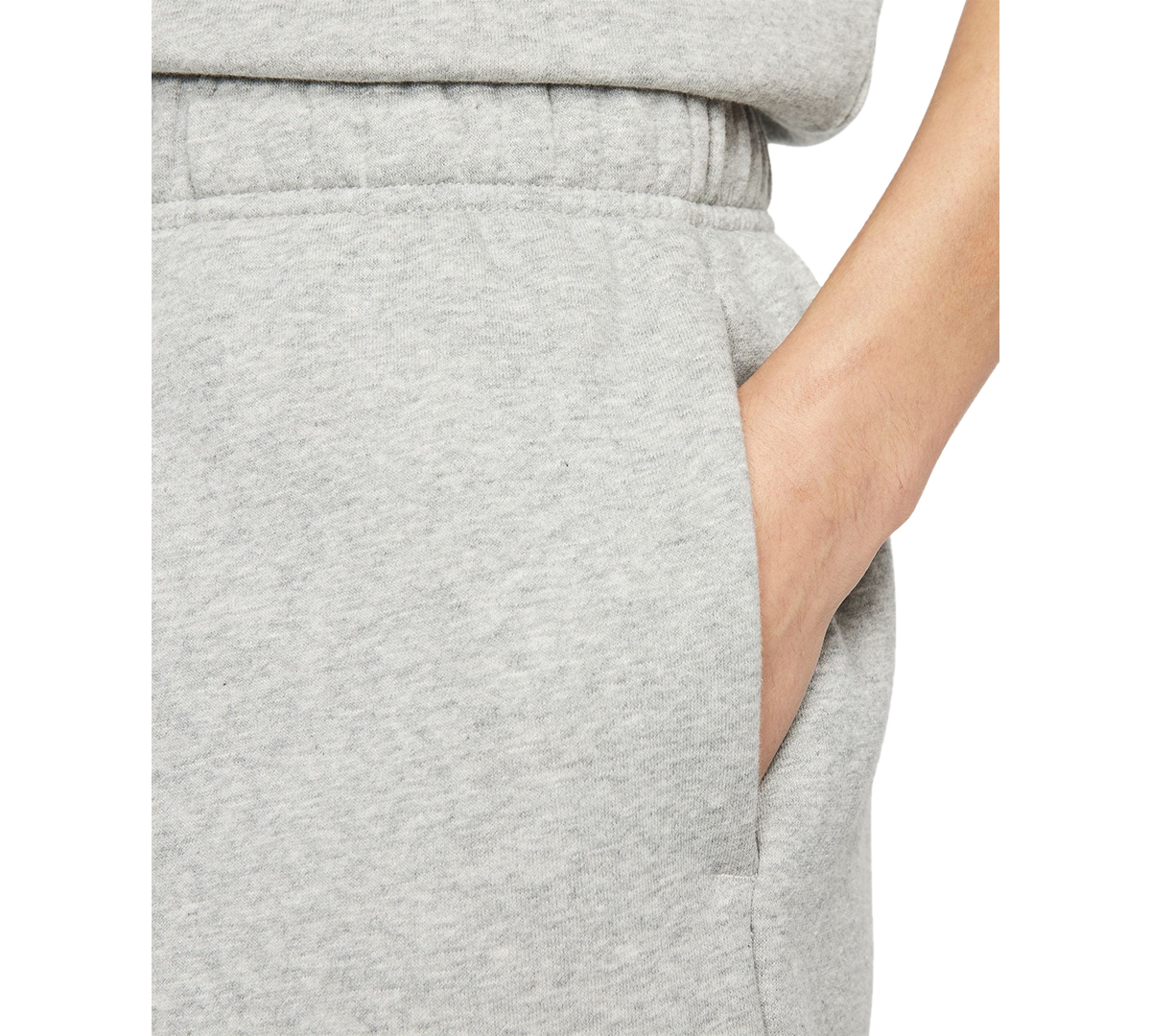 Nike Women's Sportswear Club Fleece Mid-Rise Shorts -white