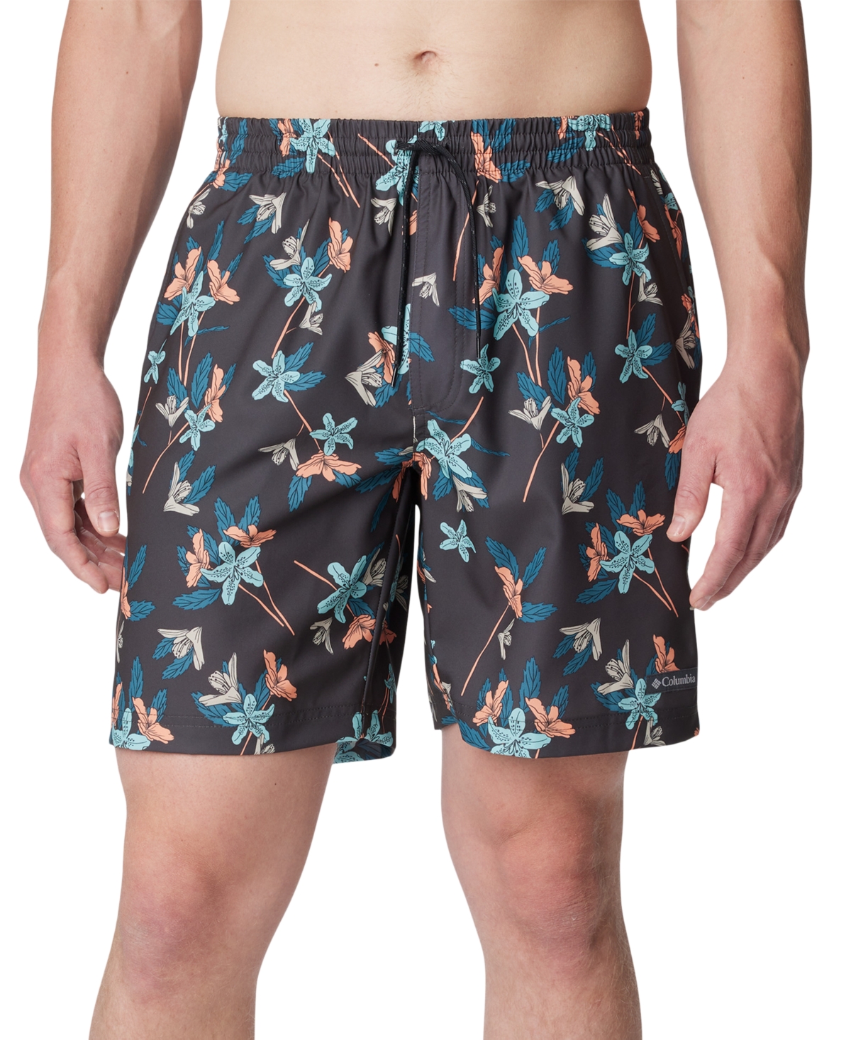 Columbia Men's Summertide Stretch Printed Shorts In Shark Tiger Lil