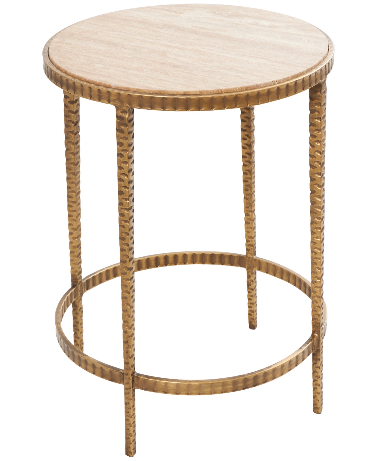 Rosemary Lane 19" X 19" X 20" Metal Accent Table In Gold