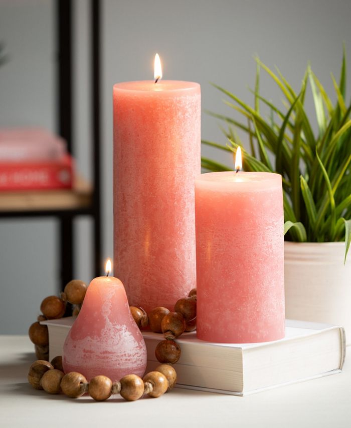 Vance Kitira 6" Timber Pillar Candle Macy's