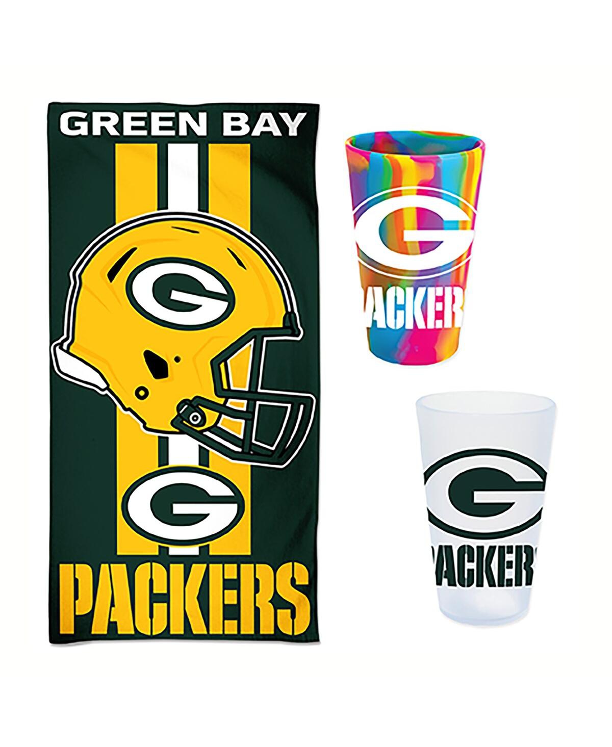 Wincraft Green Bay Packers Beach Day Accessories Pack In Multi