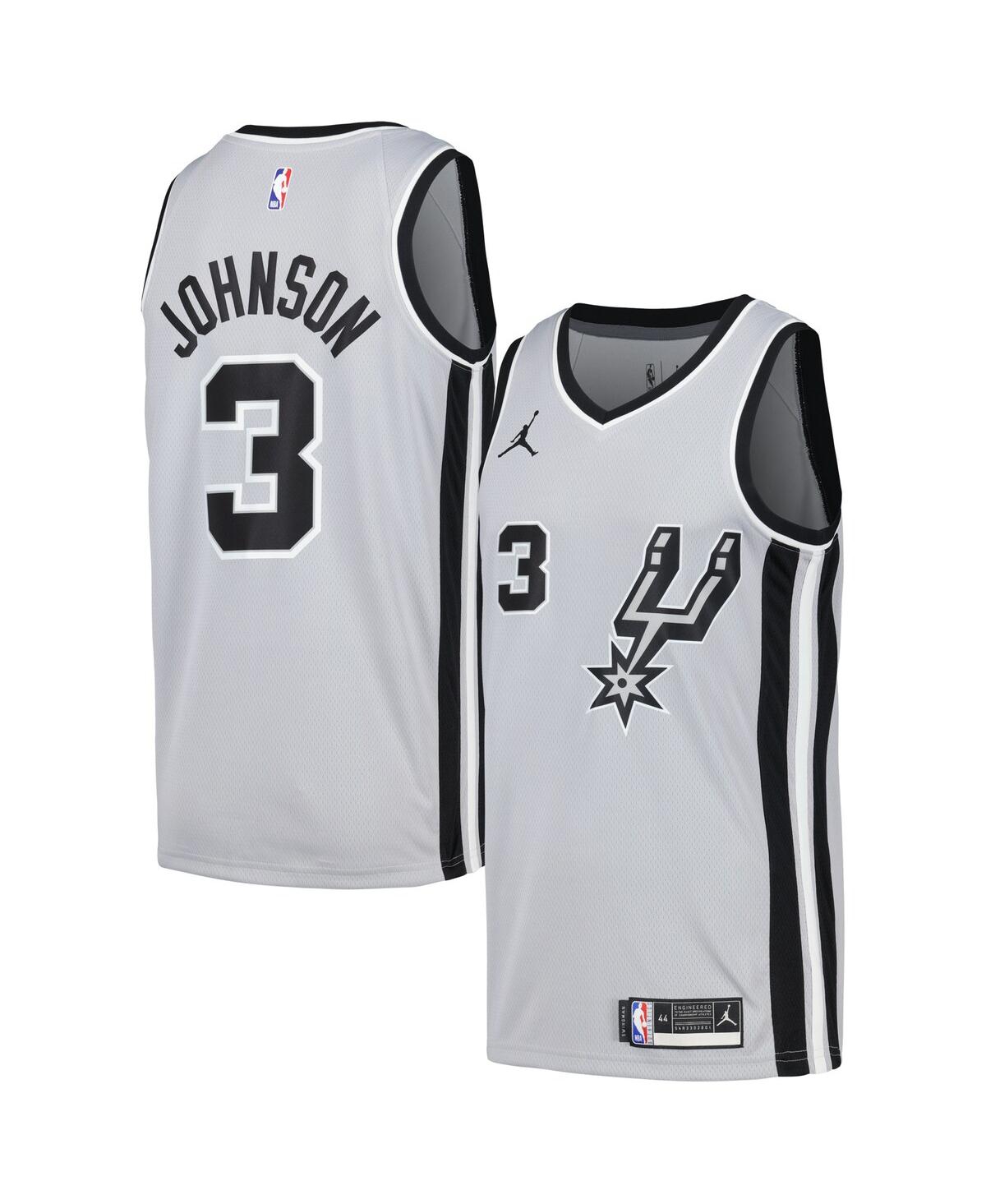 Men's Nike Keldon Johnson Silver San Antonio Spurs Swingman Player Jersey - Statement Edition - Silver