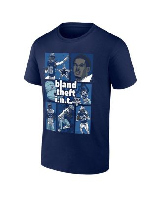 Men's DaRon Bland Navy Dallas Cowboys Pick Six T-shirt