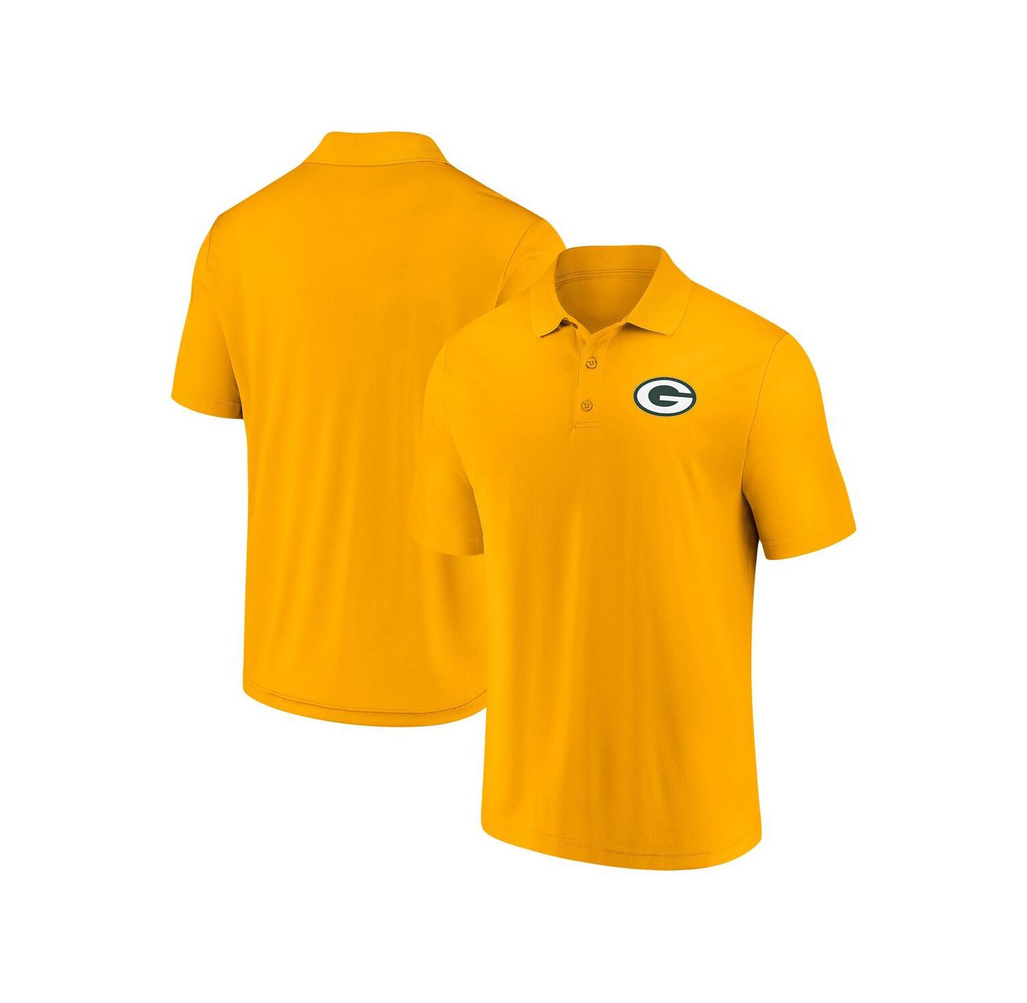 Men's Gold Green Bay Packers Component Polo Shirt