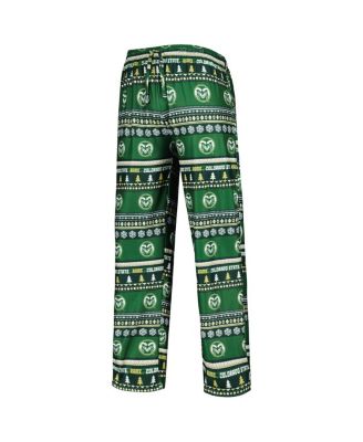 Men's Green Colorado State Rams Swivel Long Sleeve T-shirt and Pants Sleep Set