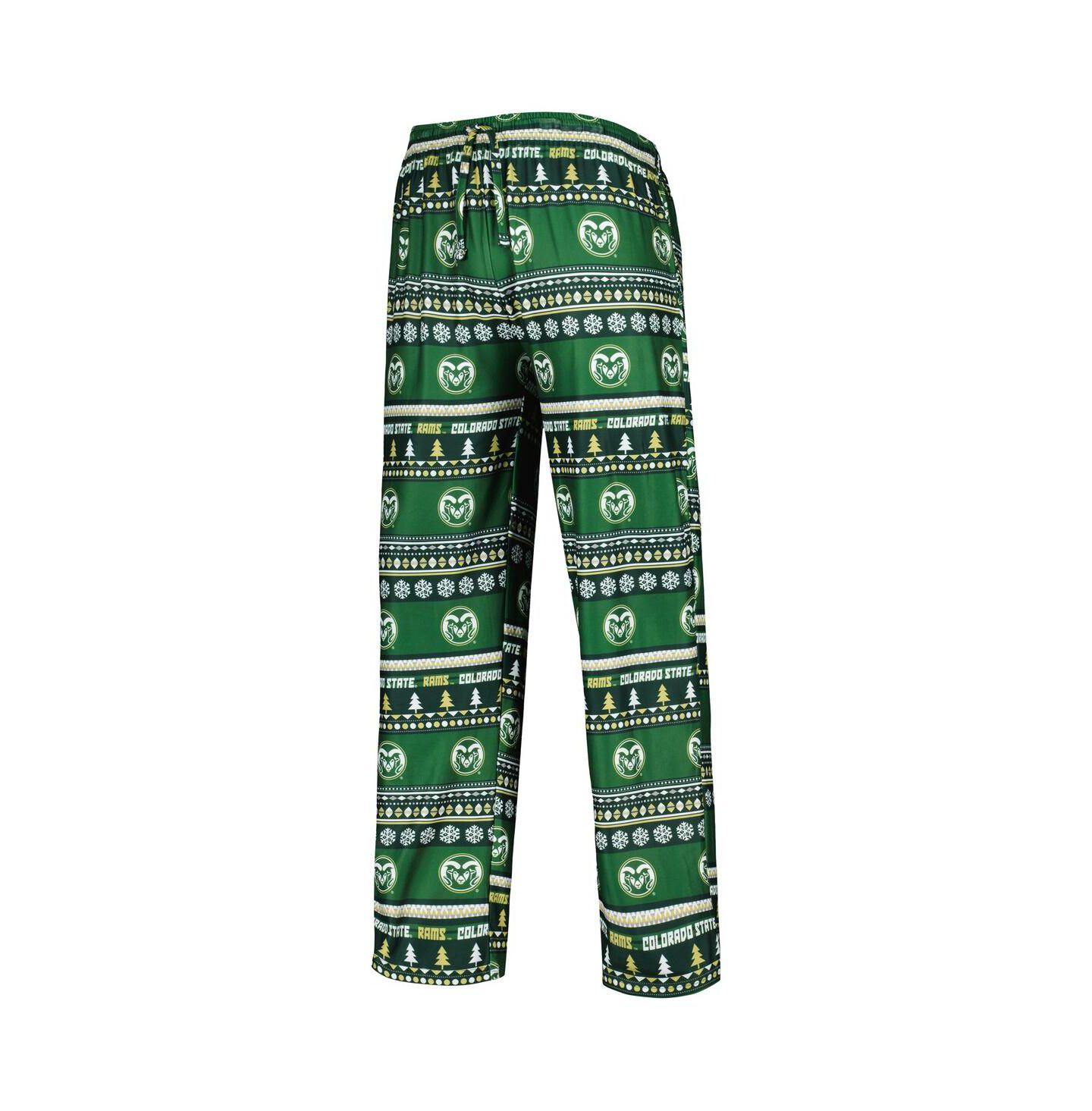 Мужская пижама Concepts Sport Colorado State Rams Swivel, Green — фото 4
