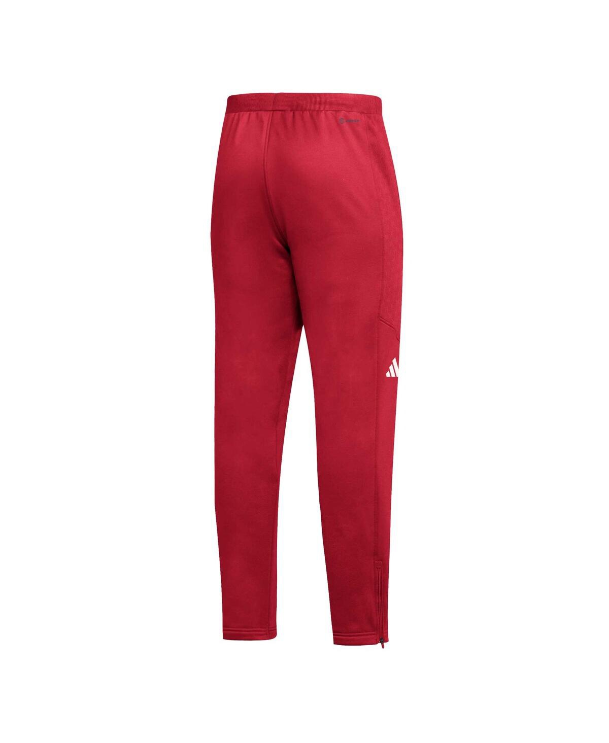 Shop Adidas Originals Men's Adidas Scarlet Nebraska Huskers 2023 Travel Aeroready Tapered Pants