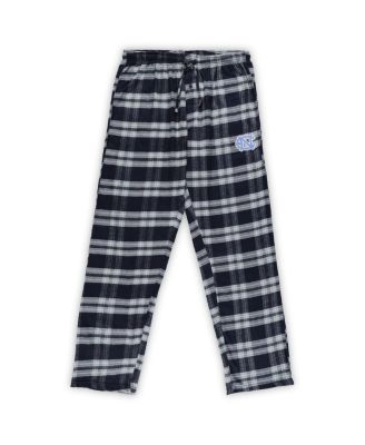Men's Navy Distressed North Carolina Tar Heels Big and Tall 2-Pack T-shirt and Flannel Pants Set
