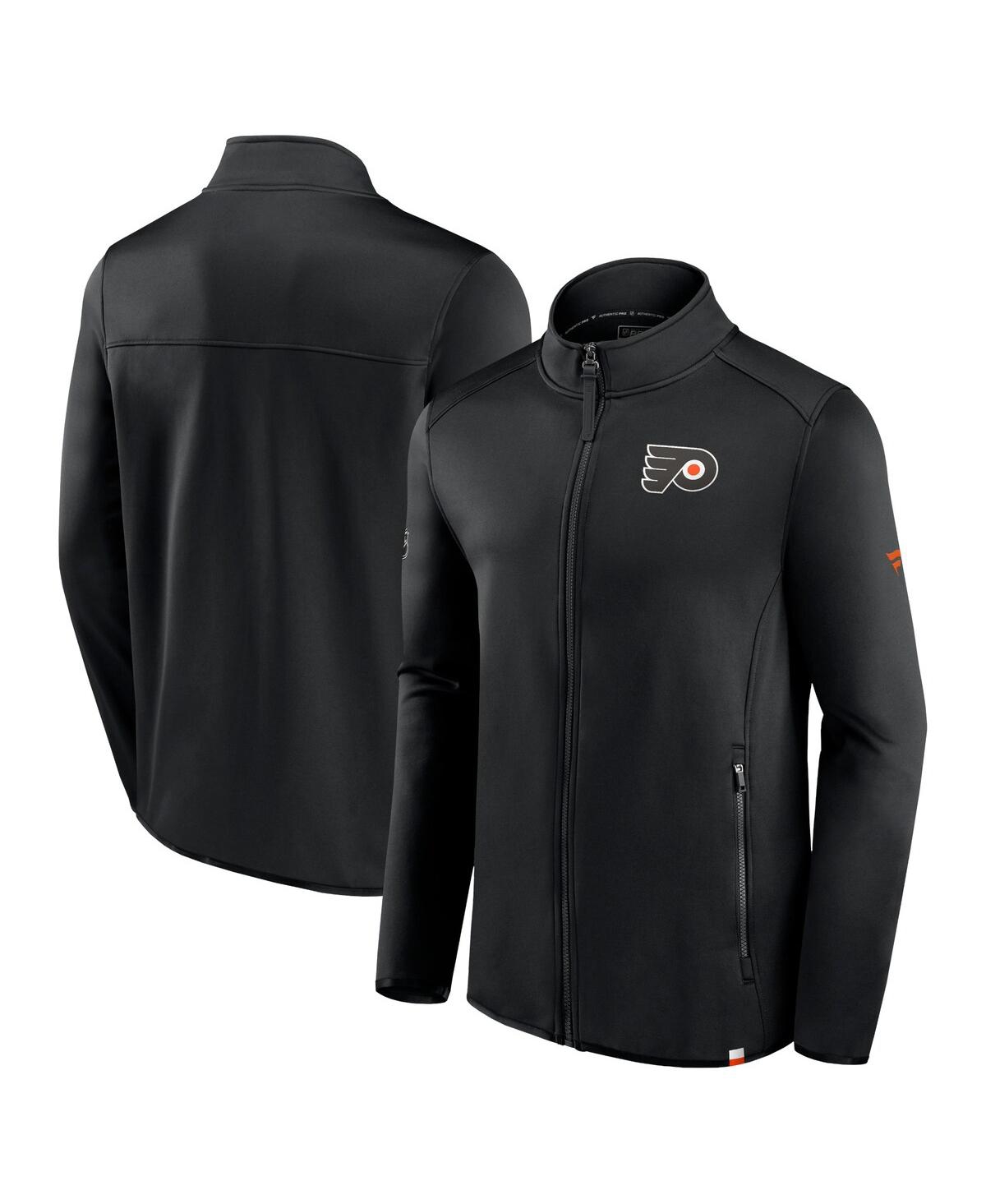 Shop Fanatics Men's  Black Philadelphia Flyers Authentic Pro Full-zip Jacket