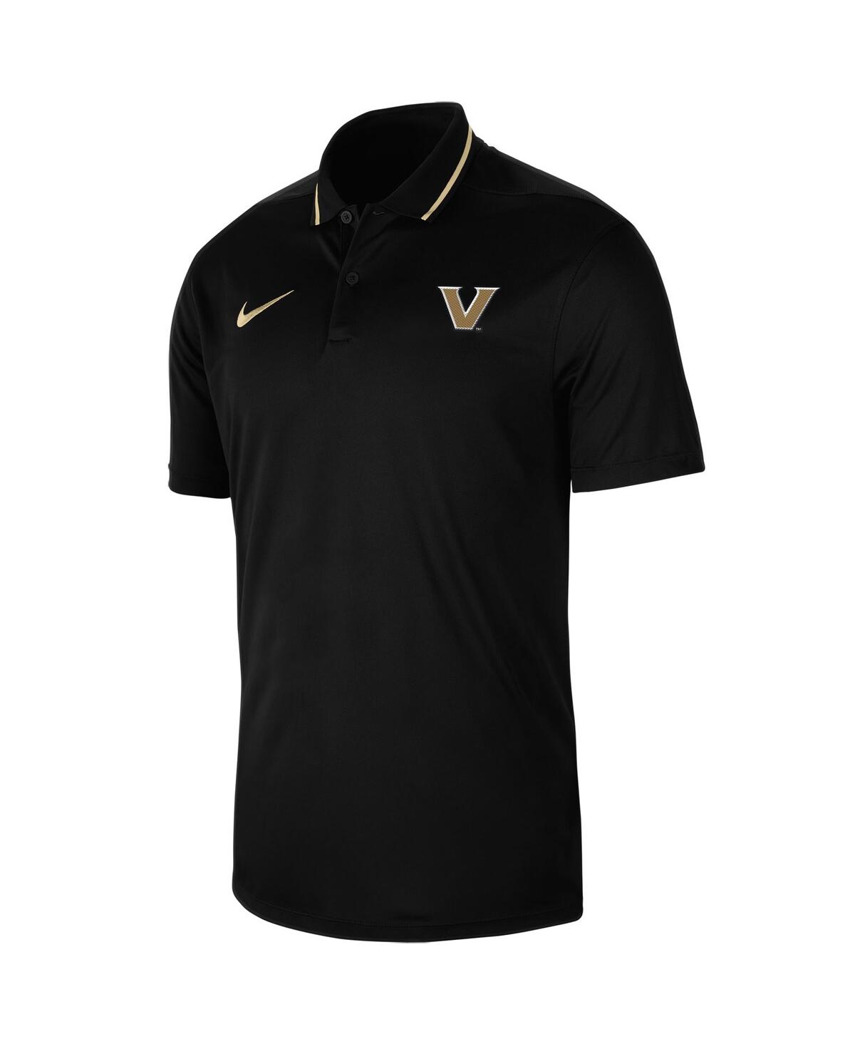 Men's NikeVanderbilt Commodores 2023 Sideline Coaches Performance Polo Shirt - Black