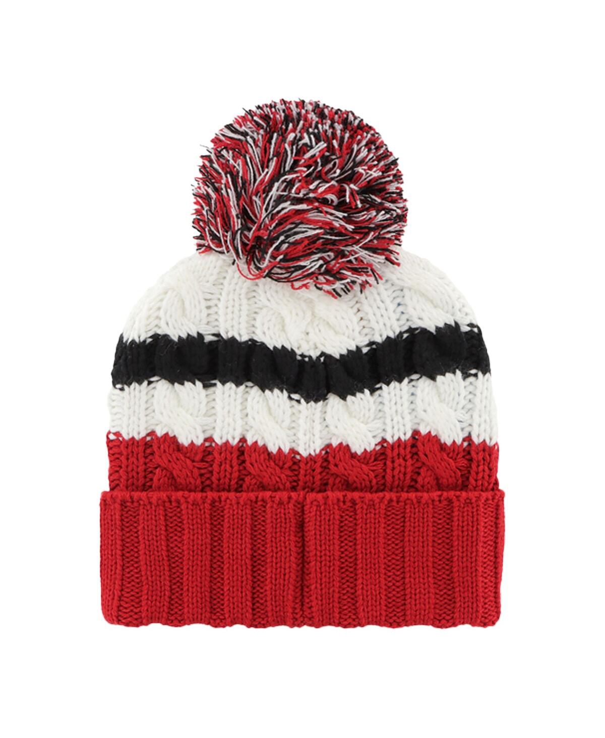 Women's '47 Brand Red St. Louis Cardinals Ashfield Cuffed Knit Hat with Pom - Red