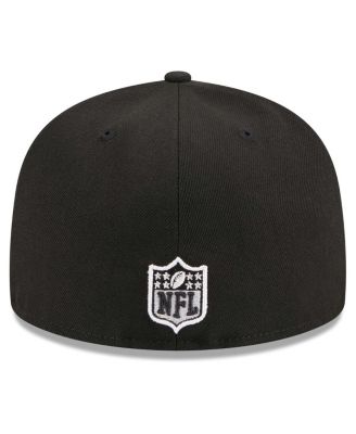 Men's Black New Orleans Saints Main Patch 59FIFTY Fitted Hat