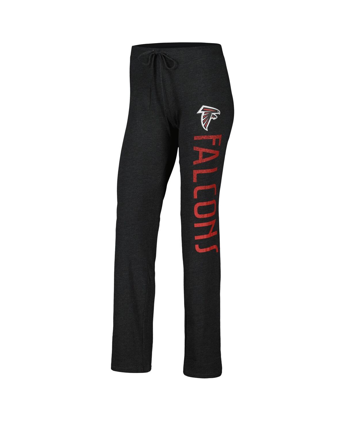 Shop Concepts Sport Women's  Black, Red Distressed Atlanta Falcons Muscle Tank Top And Pants Lounge Set In Black,red