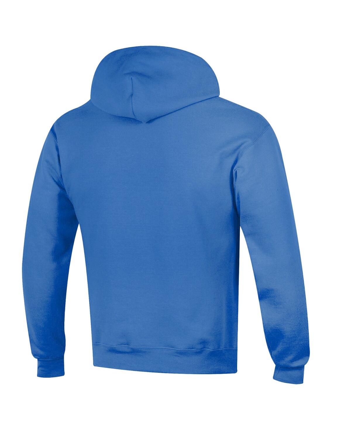 Shop Champion Men's  Blue Ucla Bruins Basketball Icon Powerblend Pullover Hoodie
