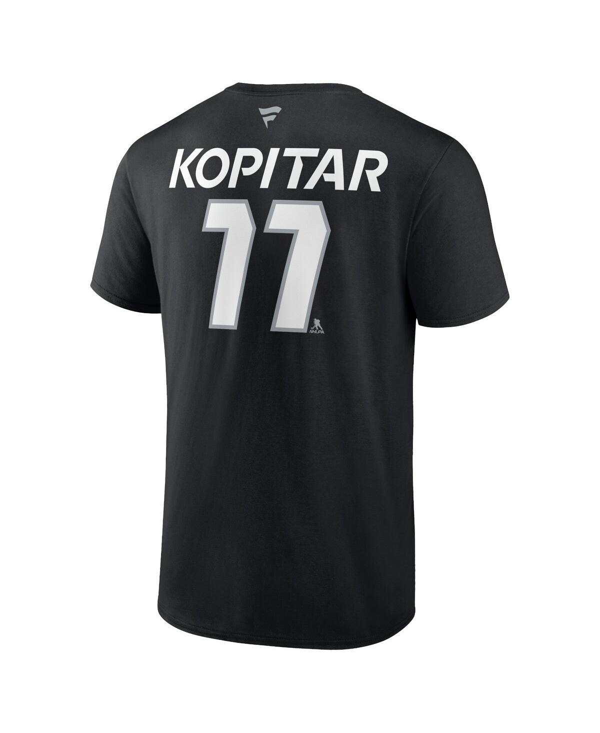Men's Fanatics Anze KopitarLos Angeles Kings Authentic Pro Prime Name and Number T-shirt - Black