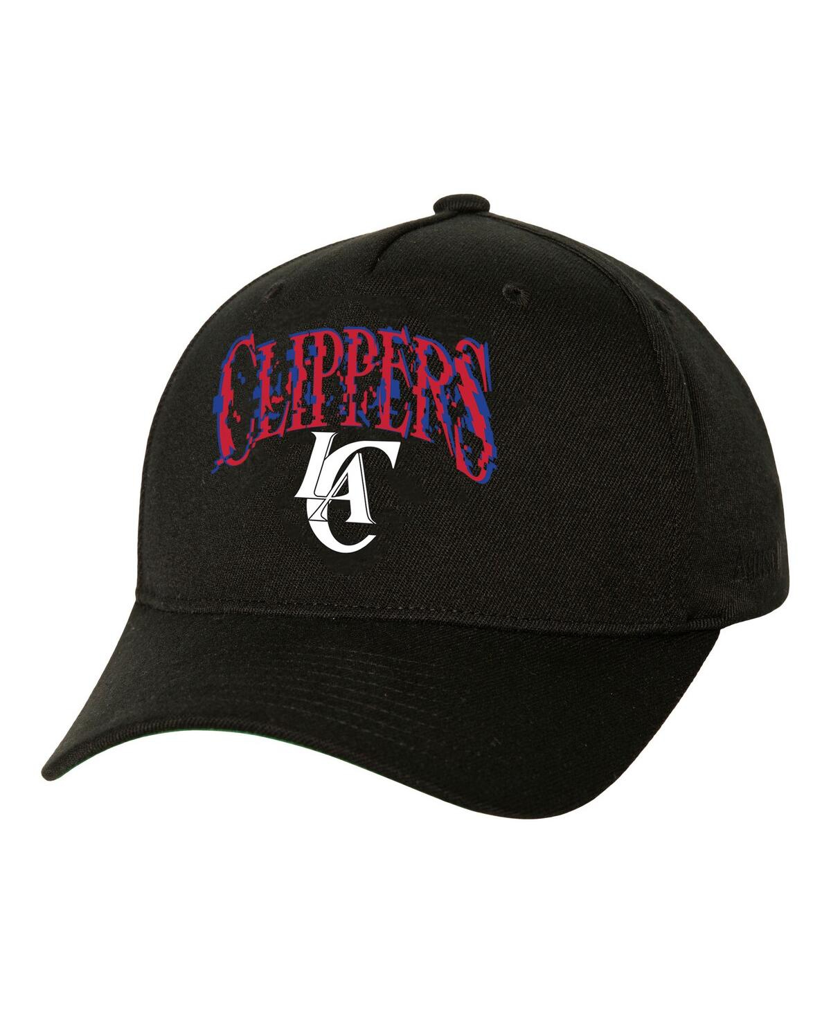 Shop Mitchell & Ness Men's Black La Clippers Suga X Nba By  Capsule Collection Glitch Stretch Snapback Hat